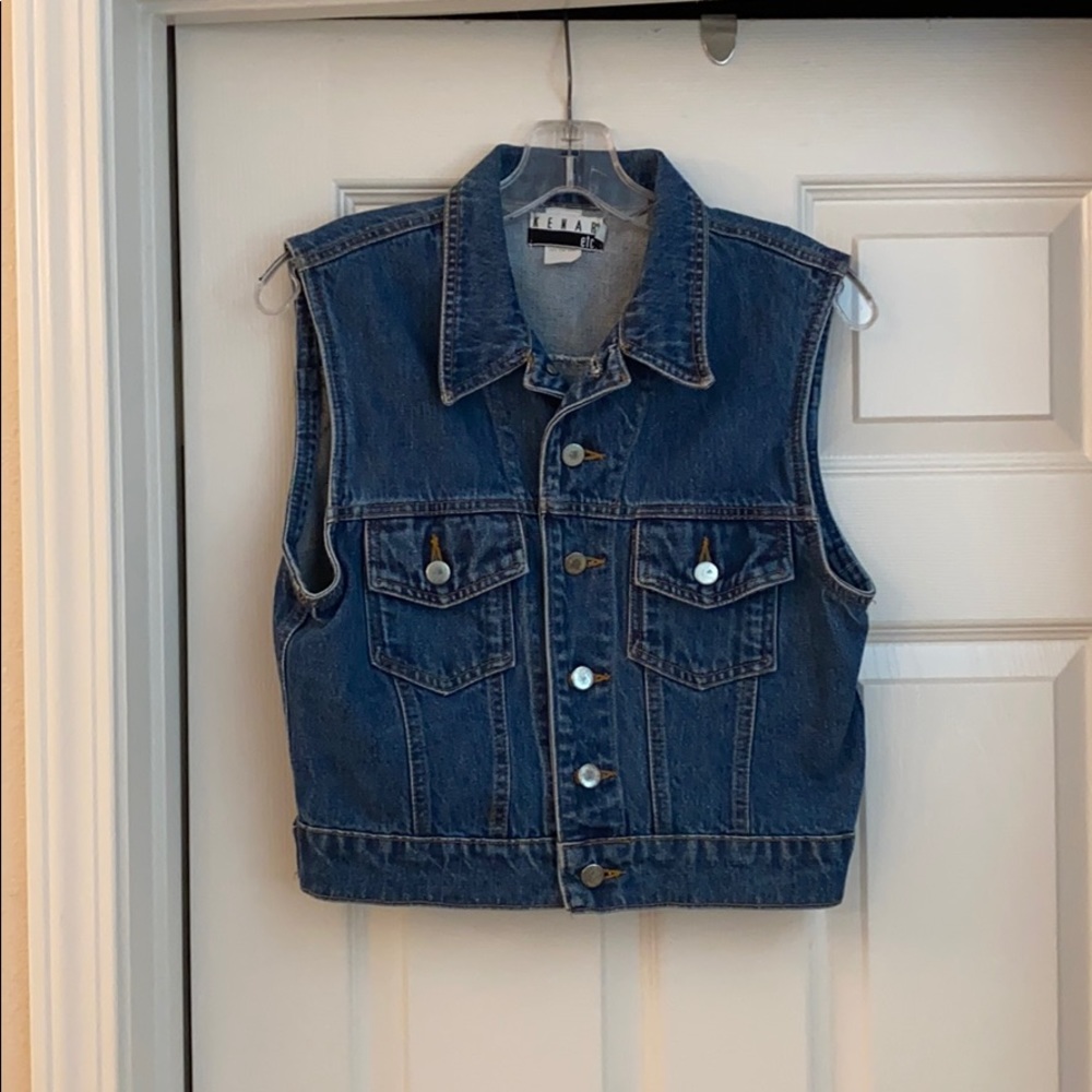 Kenar Jean jacket vest medium